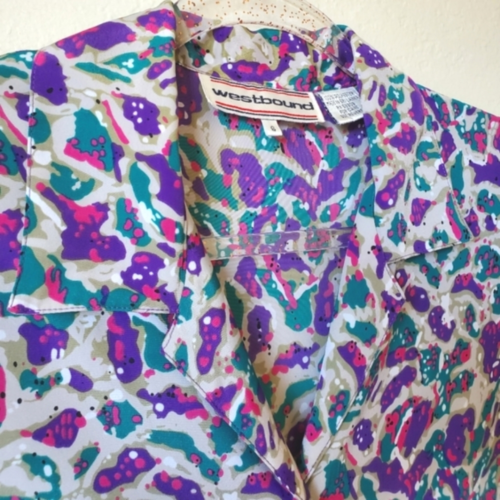 90's Abstract Button-down